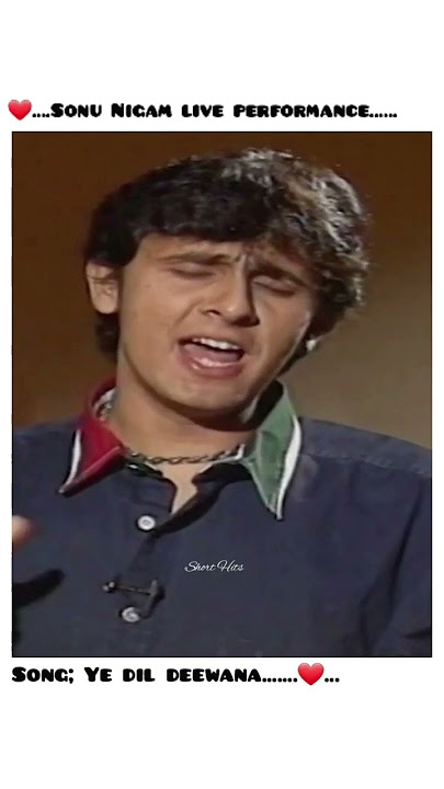 Ye dil deewana l Sonu Nigam live #shorts