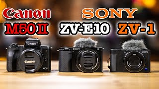 Sony ZV-1 vs Sony ZV-E10 vs Canon M50 Mark II: Best Budget Vlogging Camera (2022) screenshot 5