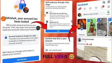 Facebook Your Account Has been locked 2025 Fb Lock Account me Option Kaise Change kare Working ✅ 