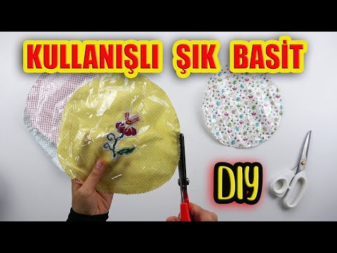 KANEVİÇELİ KAB BONESİ DİKİMİ (Kumaş Yiyecek Kapağı) / How To Sew Fabric Bowl Covers/DIY Food Covers