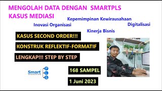 OLAH DATA SMARTPLS, KASUS SECOND ORDER REFLECTIVE FORMATIVE, 1 JUNI 2023