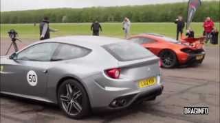 mclaren p1 vs ferrari drag
