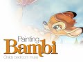 How to paint a Bambi wall Mural