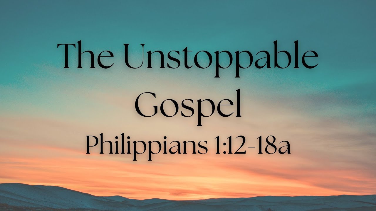 The Unstoppable Gospel - YouTube