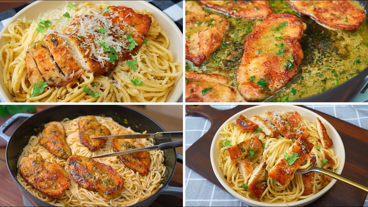 وجبة غذاء منقذة🍝 صدور الدجاج مع صوص رهيب  بدون فرن بدون كريمة ..!