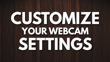 Custom / Manual Webcam Settings for Logitech Cameras