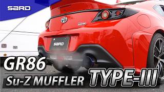 Gr86 Exhaust Sound New Sard Parts Suz Muffler Type Center Pipe Set