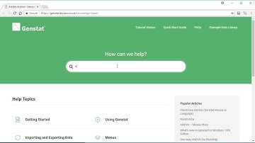 VSOM & VRCHECK in Genstat