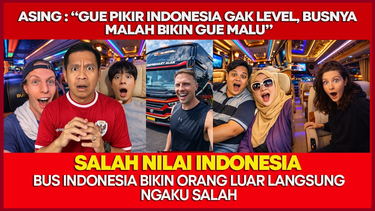 ORANG ASING NYINYIR SOAL INDONESIA, LIHAT BUS INI DIA LANGSUNG NGAKU SALAH TOTAL!