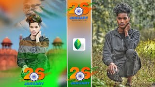 26 January Photo Editing || Republic Day Photo Editing करना सीखे || Indian Flag Concept editing 2023