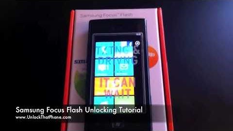 How to Unlock Samsung Focus S & Flash with Code + Full Unlocking Tutorial at&t tmobile o2 rogers