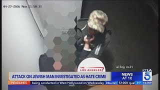 Jewish man attacked outside L.A. synagogue, suspect at large