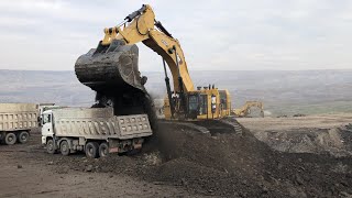 Caterpillar 6015B Excavator Loading Mercedes And MAN Trucks - Sotiriadis Mining Works
