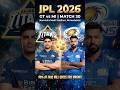 GT vs MI Prediction🏆|IPL 2026 Match 30 |#GTvsMI #GT #MI #Shorts #IPLShorts #ipl2026  #IPLPrediction