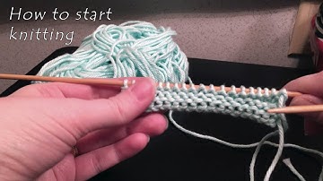 How to Cast On & Start Knitting - Lesson 1