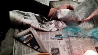 75 Mins ASMR Browsing Sunday Newspaper Headlines & Ads Comments, Rambling, Coloring, Whispers