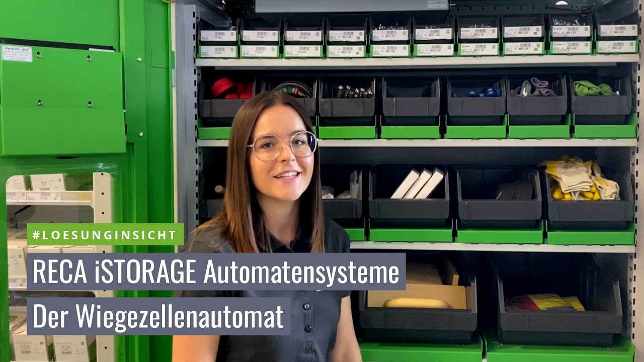 Reca iStorage Wiegezellenautomat im Einsatz! Zugschwert Bau.