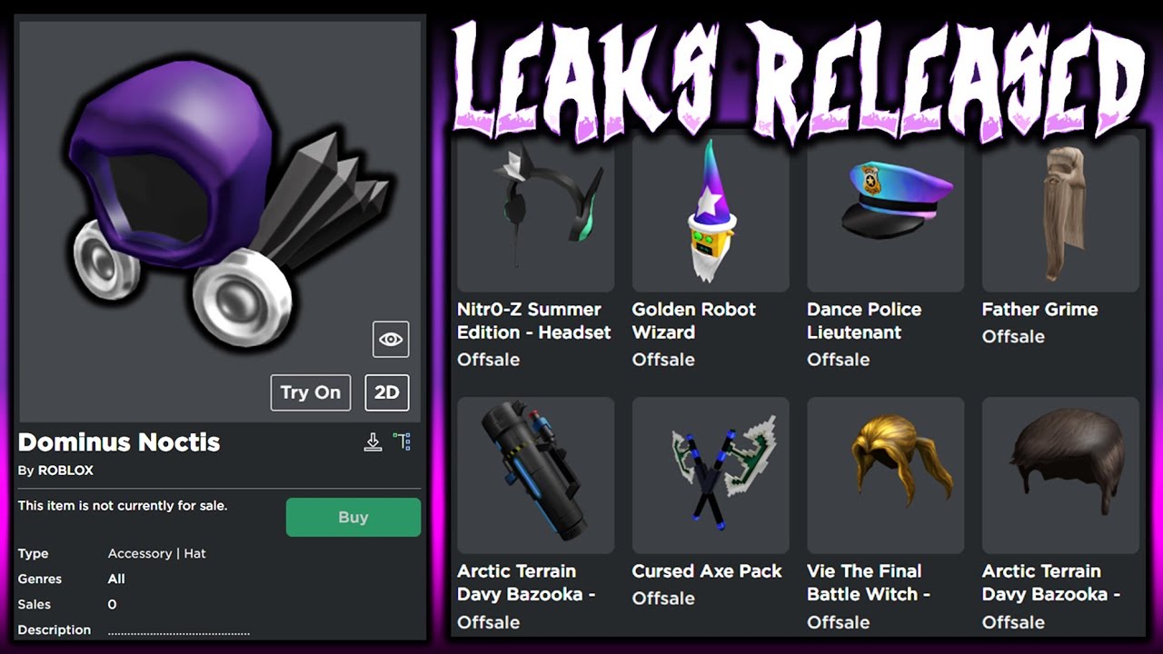 ROBLOX OFFSALE DOMINUS SERIES! 