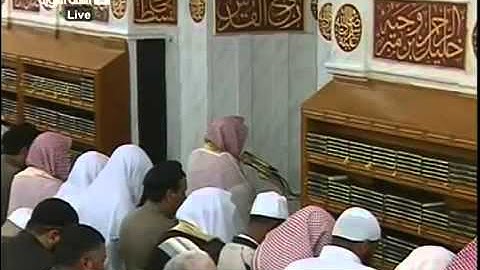 إمام الحرم النبوي الشيخ حسين آل الشيخ لم يستطع إكمال سورة الفاتحة من البكاء