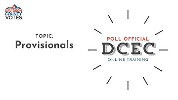 Provisional Ballot Process
