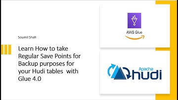 Use Glue 4.0 to take regular save points for your Hudi tables for backup or disaster Recovery