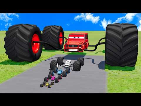 Big & Small FIFA World Cup 2026 Cars vs Trains – Who Survives? | BeamNG.drive