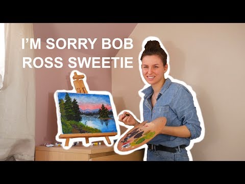 following a bob ross tutorial (original content)