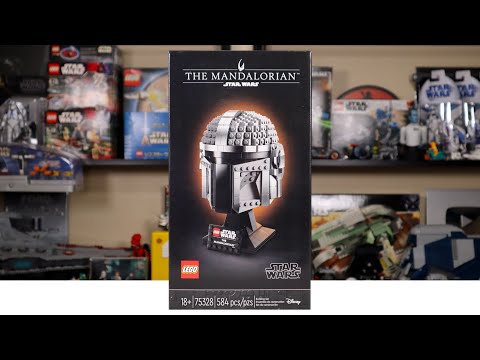 LEGO Star Wars 75328 THE MANDALORIAN HELMET Review! (2022)