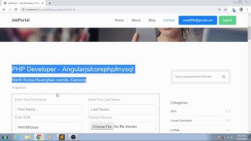 Online Job Portal Project In PHP - Php Project Tutorial (Hindi) - 23