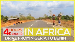 4 K ULTRA HD DRIVE in AFRICA - From Lagos NIGERIA to Ouidah in BENIN  - 4 hours immersive drive