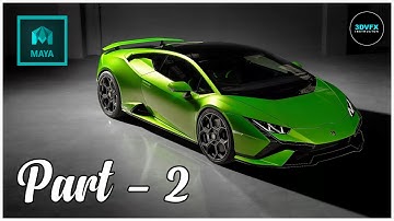Lamborghini Huracan car Modeling in Maya #model Part-2