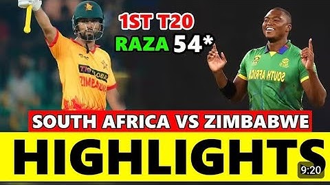 Tri Series Live: Zimbabwe v South Africa 1st Match Live | ZIM vs SA 1st T20 Live Scores & Commentary