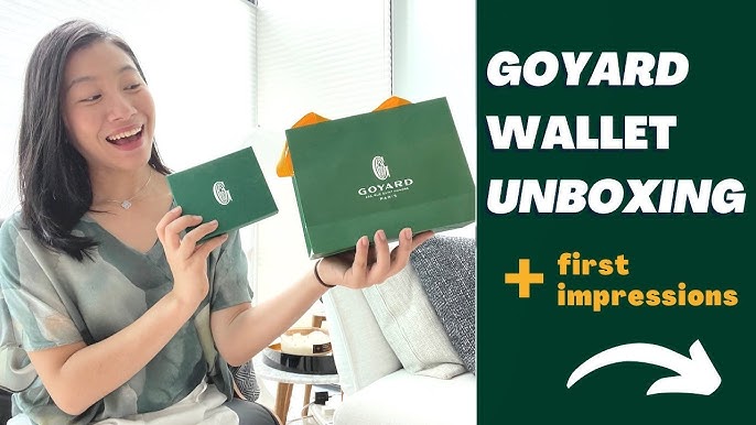 $1000 GOYARD WALLET UNBOXING  Goyard St. Pierre Wallet Review & Unboxing 