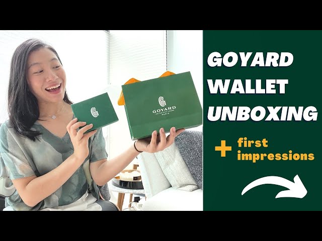 GOYARD MINI WALLET UNBOXING  Matignon mini, first impressions, faure le  page comparison 