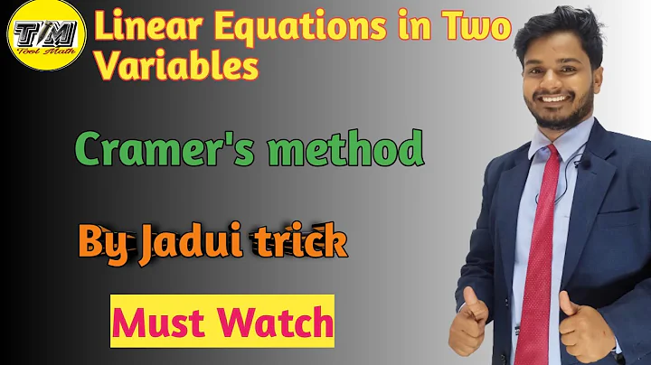 How to Solve a System of Equations Using Cramer's Rule: Step-by-Step Method