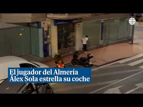 Un jugador del Almería estrella su coche y da positivo en un control de alcoholemia