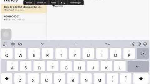 Genius Tutorial - How to add combo/Set Meal?