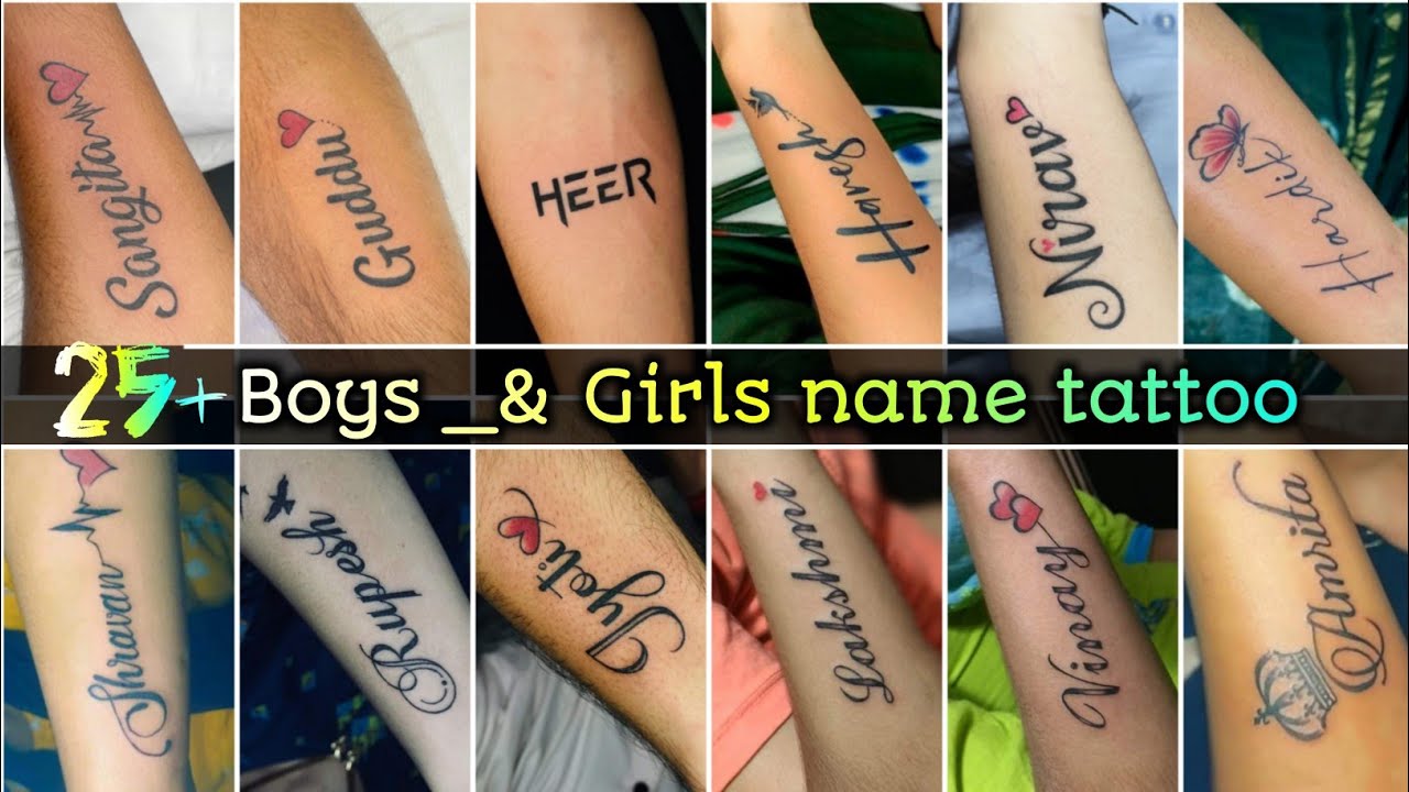 Name tattoo for Boys and Girls | Boys/Girls name tattoo | name tattoo ...