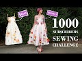 1000 flowers for 1000 subscribers  designer diy sewing challenge