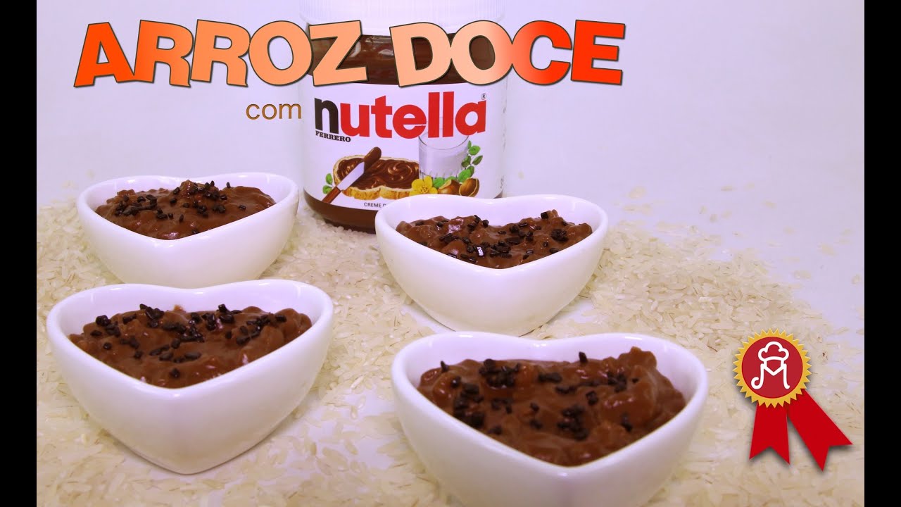 ARROZ DOCE COM NUTELLA!!!