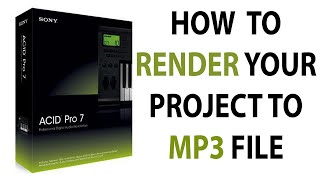 HOW TO RENDER / SAVE YOUR PROJECT TO MP3 FILE USING SONG ACID screenshot 1