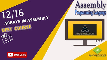 Arrays in assembly language | Adding array elements in assembly language course Part 12/16