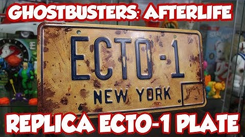 CLOSER LOOK: Ghostbusters: Afterlife Ecto-1 license plate!