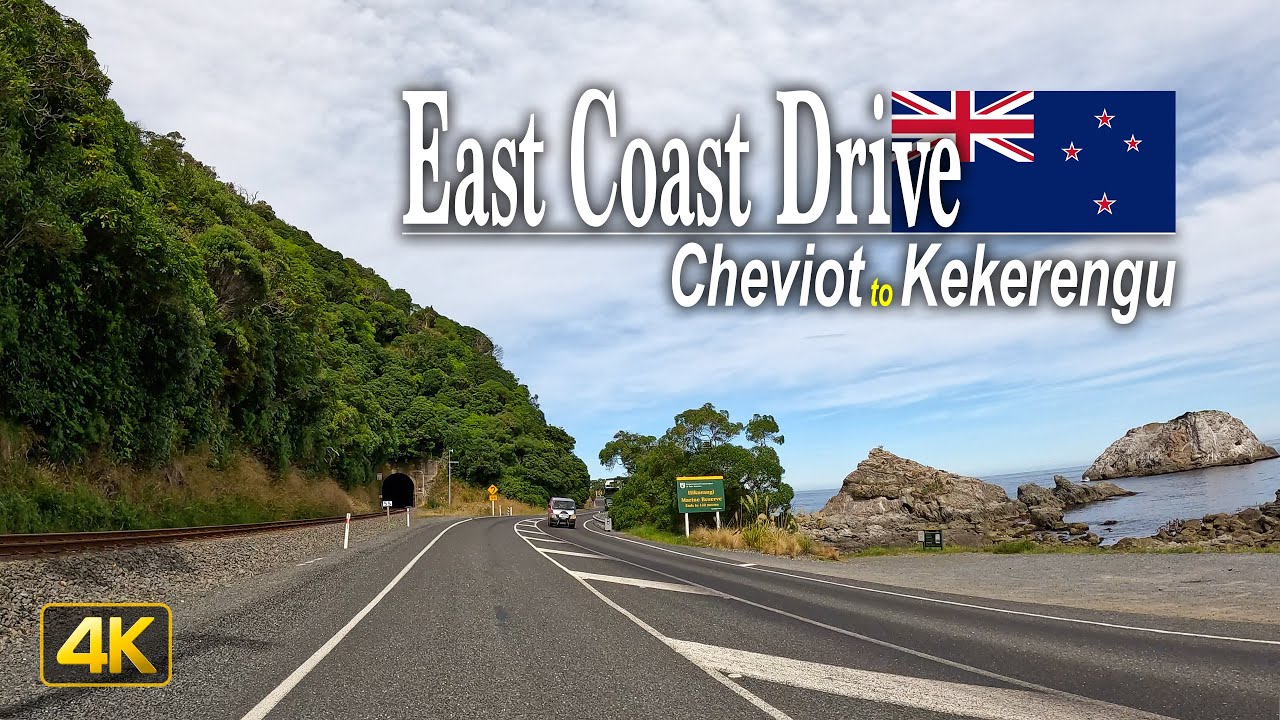 Drive along New Zealand's East Coast on the South Island 🇳🇿 from Cheviot to Kekerengu