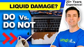 🇨🇦I spilled liquid on my MacBook, what should I do? Easy steps that can save your MacBook!