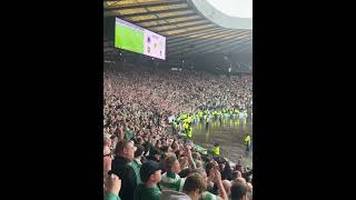 Celtic fans chant &quot;You can shove your coronation up your @𝓈𝓈&quot; to Charles Ⅲ • Glasgow • 04/30/23