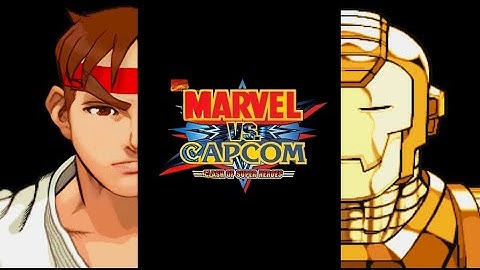 Marvel vs Capcom | Duo Team Attack | Ryu & Gold War Machine