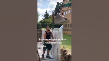 PRECAST solution - RETAINING wall for house #tipsandtricks #shorts