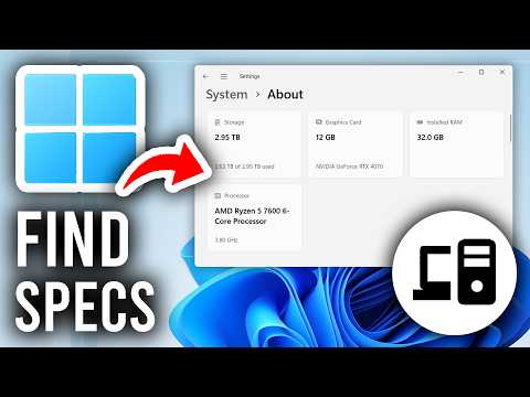 How To Find PC/Laptop Specs In Windows 11/10 - CPU, GPU, RAM, Etc