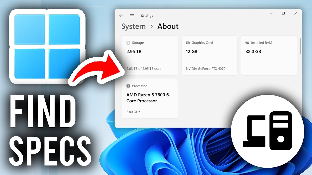 How To Find PC/Laptop Specs In Windows 11/10 - CPU, GPU, RAM, Etc